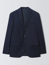 John Lewis Men's Super 100's Birdseye Wool Regular Suit Blazer - Navy - 42R