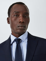 John Lewis Super 100's Birdseye Wool Men's Regular Suit Blazer - 44R - Navy