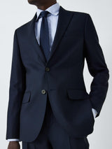 John Lewis Super 100's Birdseye Wool Men's Regular Suit Blazer - 44R - Navy