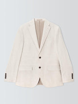 John Lewis Lenham Linen Single Breasted Regular Fit Suit Jacket Stone - 44R