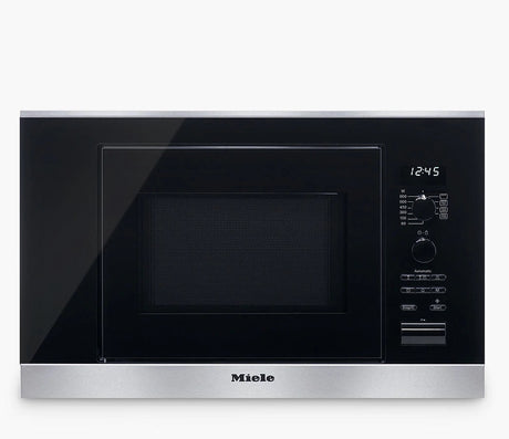 Miele M6032 ContourLine Built-In Microwave Oven with Grill - Clean Steel - Kazoop 