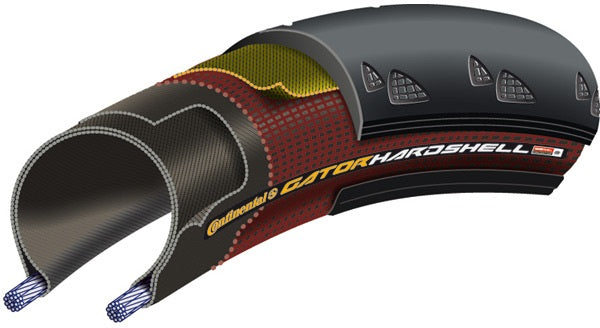 Continental Gator Hardshell Foldable Duraskin Bike Tyre 700x28c - Black