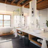 Hansgrohe AddStoris Wall-Mounted Magnifying Shaving Round Mirror - Chrome