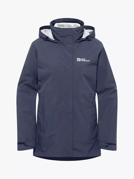 Jack Wolfskin Women's Rotwand Zip Neck 3-in-1 Jacket - Graphite - Size M