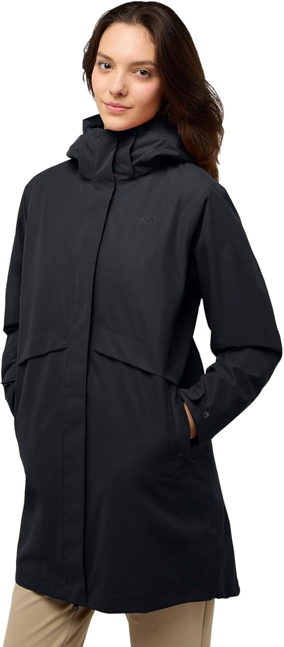 Jack Wolfskin Womens Baylight 3-in-1 Waterproof Insulated Jacket - Black - S