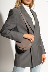 See by Chloé Mara Saddle Small Textured Leather Shoulder Bag - Motty Gray