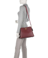 Coach Women's Willow Grained Leather Crossbody Shoulder Bag - Dark Wine