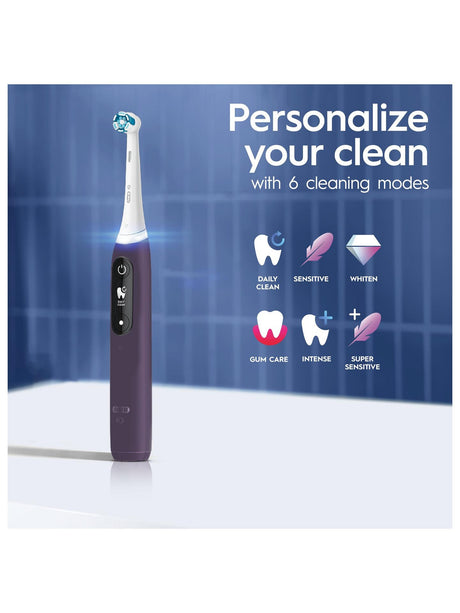 Oral B ORAIO8VL Special Edition iO 8 Bluetooth Electric Toothbrush - Violet