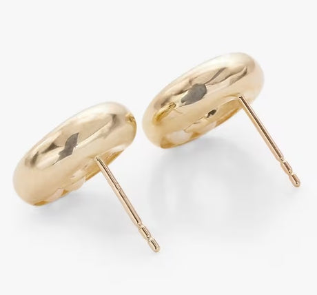 John Lewis Bright Young Gems Smile 9ct Gold Pearl Circle Stud Earrings