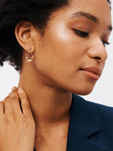 John Lewis Bright Young Gems Limited Edition Smile 9ct Pearl Earrings - Gold