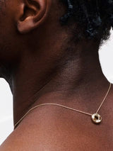 John Lewis Bright Young Gems Smile 9ct Gold Pearl Circle Pendant Necklace