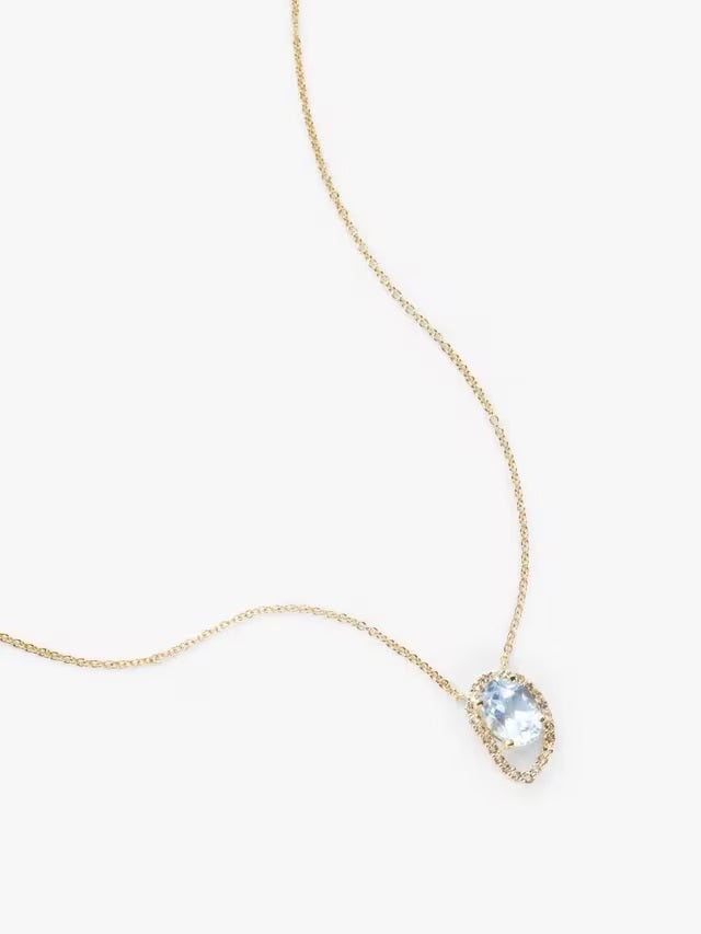 John Lewis Bright Young Gems Limited Edition 9ct Gold Topaz Pendant Necklace