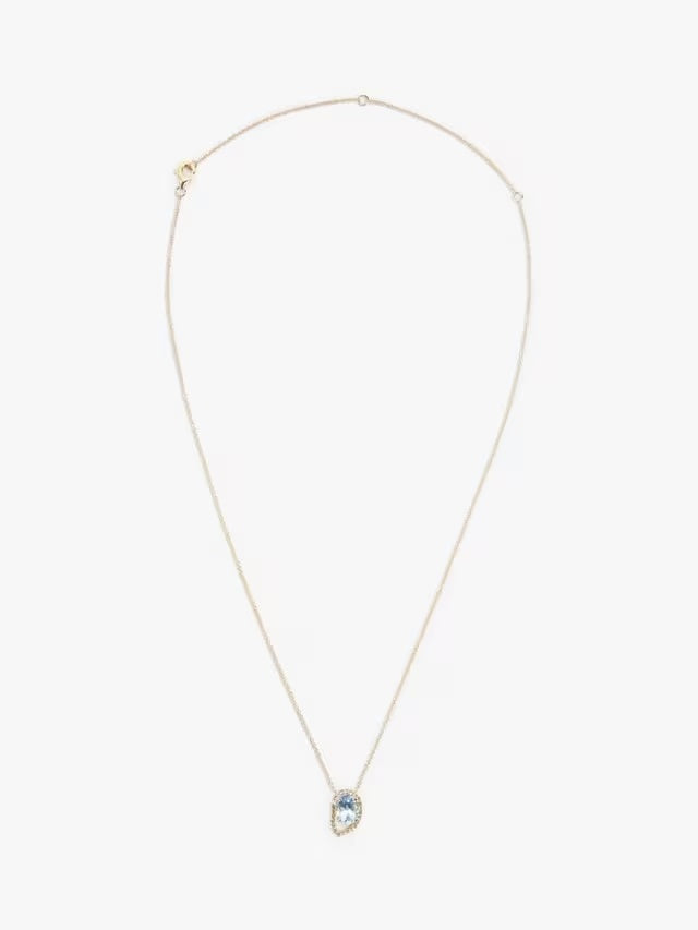John Lewis Bright Young Gems Limited Edition 9ct Gold Topaz Pendant Necklace