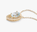 John Lewis Bright Young Gems Limited Edition 9ct Gold Topaz Pendant Necklace
