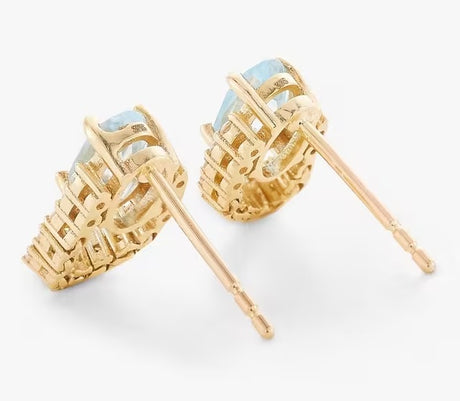 John Lewis Bright Young Gems Limited Edition 9ct Gold Topaz Stud Earrings