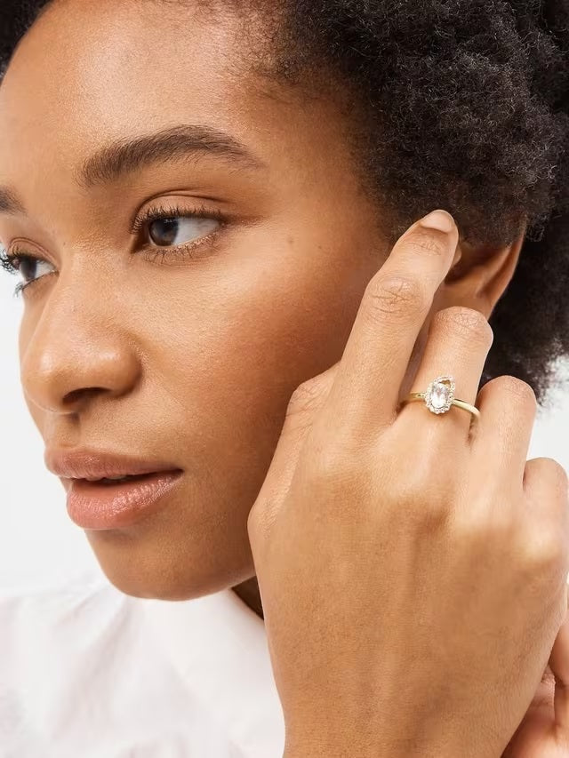 John Lewis Bright Young Gems 9ct Yellow Gold Topaz Cocktail Ring - Size N