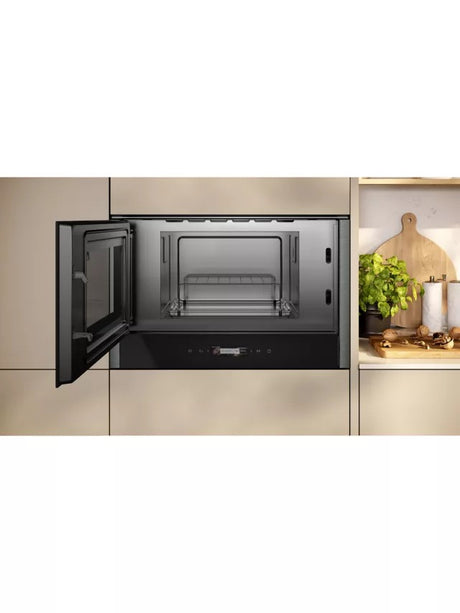 Neff N70 NL4GR31G1B Built In Microwave Oven H38.2 x W59.6 x D31.8cm Graphite - Kazoop 