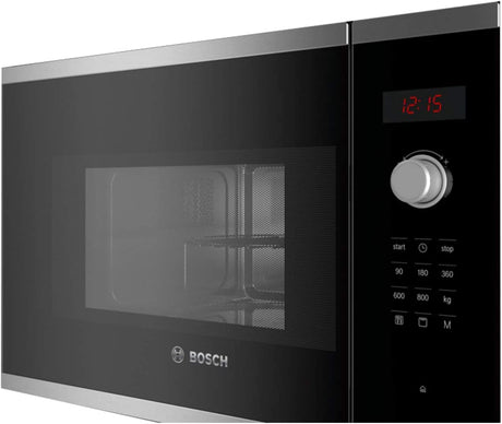 Bosch Series 4 BEL523MS0B 20L 800W Built In Microwave & Grill - Black/Steel - Kazoop 