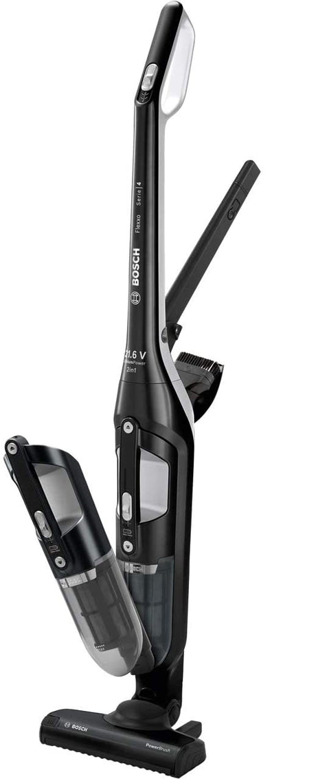 Bosch BBH3211GB Serie 4 Flexxo 2-in-1 Cordless Vacuum Cleaner - Black - Kazoop 