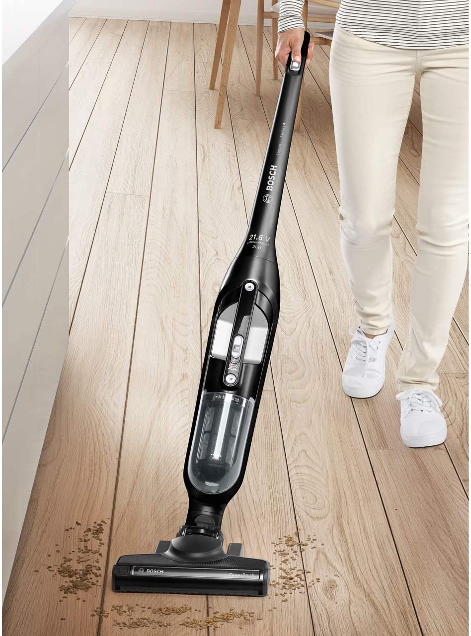 Bosch BBH3211GB Serie 4 Flexxo 2-in-1 Cordless Vacuum Cleaner - Black - Kazoop 