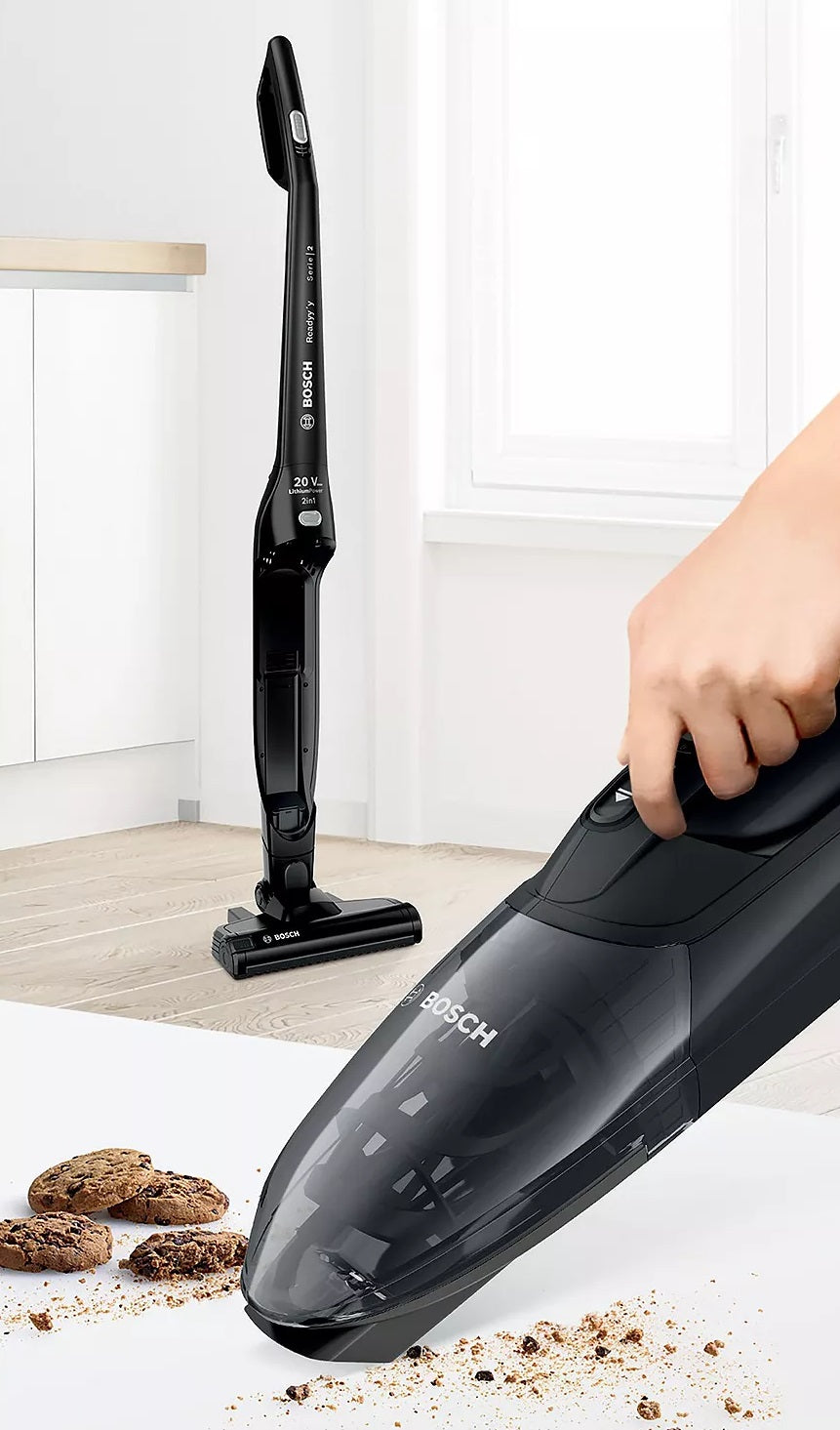 Bosch BCHF220GB Serie 2 ProClean Readyy'y Cordless Vacuum Cleaner - Black - Kazoop 