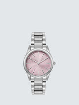 Olivia Burton Womens Intensity Crush Swirl Bracelet 34mm Watch Purple/Silver