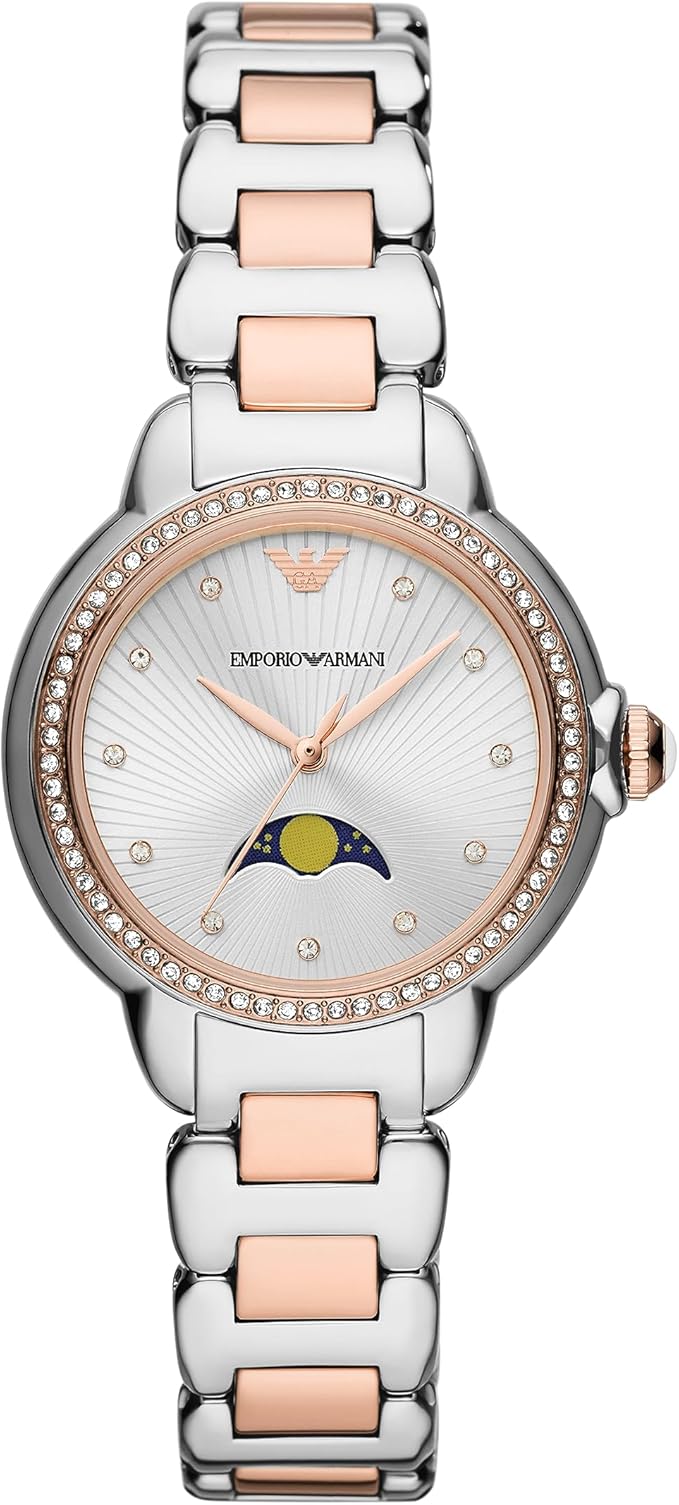 Emporio Armani AR11567 Women Analog Quartz Watch with Stainless Steel Strap