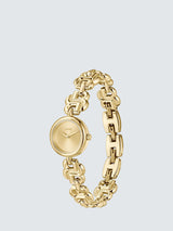 HUGO BOSS 1502794 Women's Double B Bracelet Stainless 23mm Strap Watch Gold