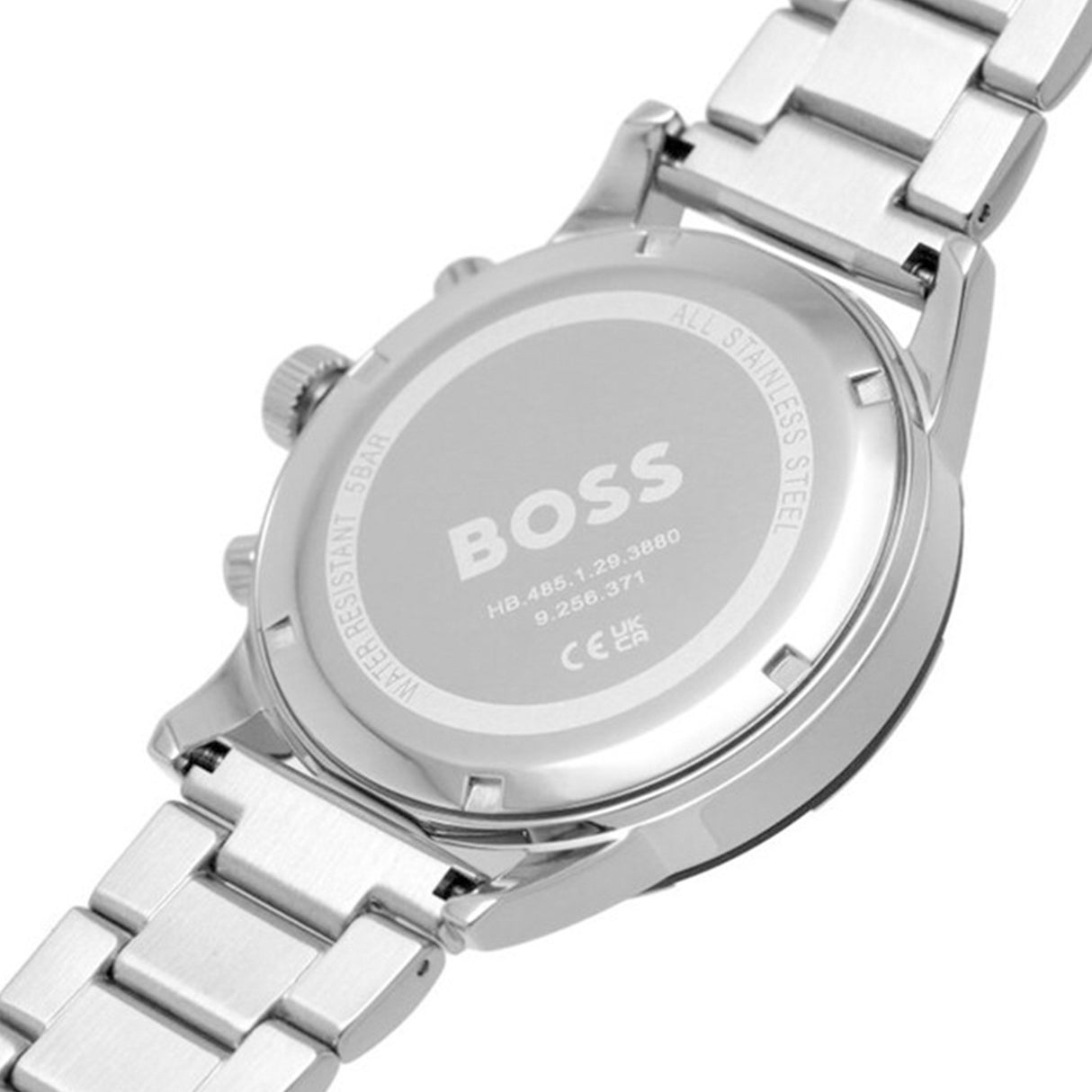 HUGO BOSS Solgrade Chronograph 44mm Solar Powered Black Dial Bracelet Watch