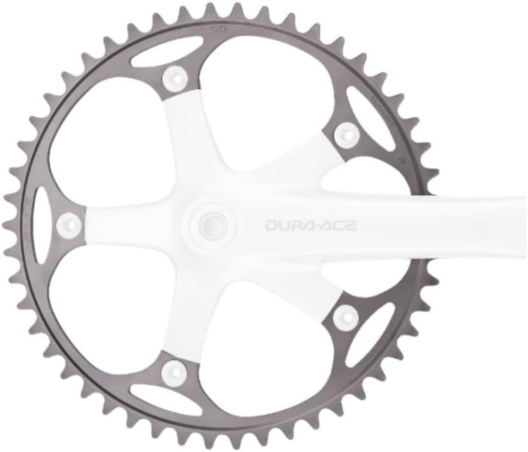 Shimano FC-7710 Dura Ace 1/2 x 1/8" Single Speed Track Chainring 53T Silver