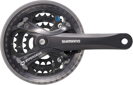 Shimano FC-M361 8 Speed 28/38/48T - 175mm 4-Bolt Tapered Chainset - Black