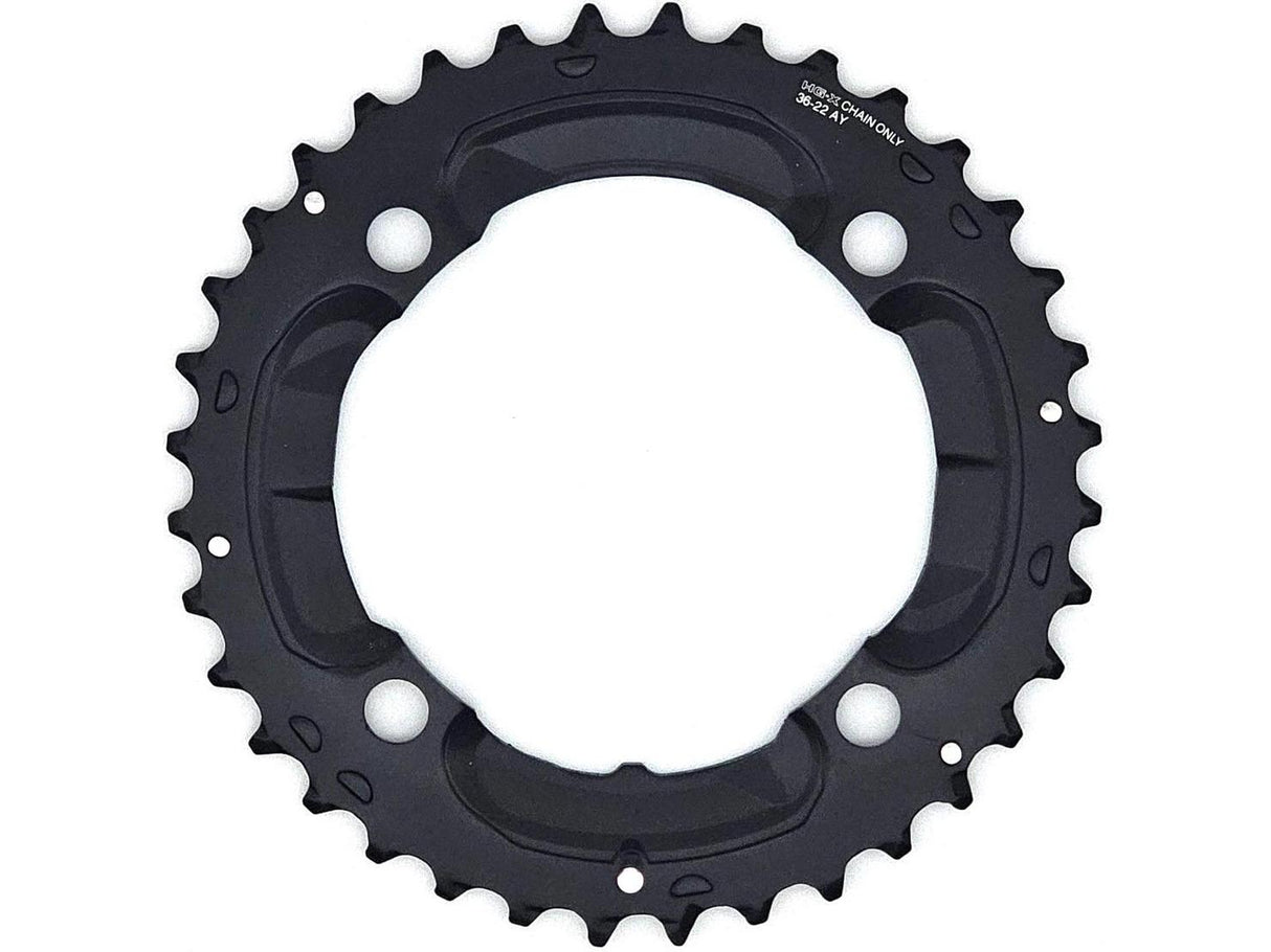 Shimano FC-M617 Deore 10 Speed Double Chainring 36T-AY 104mm BCD Outer Black