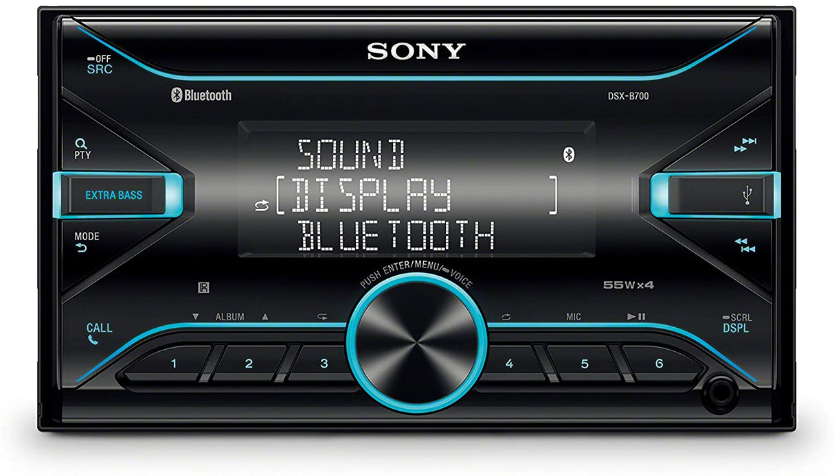 Sony DSX-B700 Bluetooth MP3 USB AUX Car Stereo Radio with Extra BASS - Black