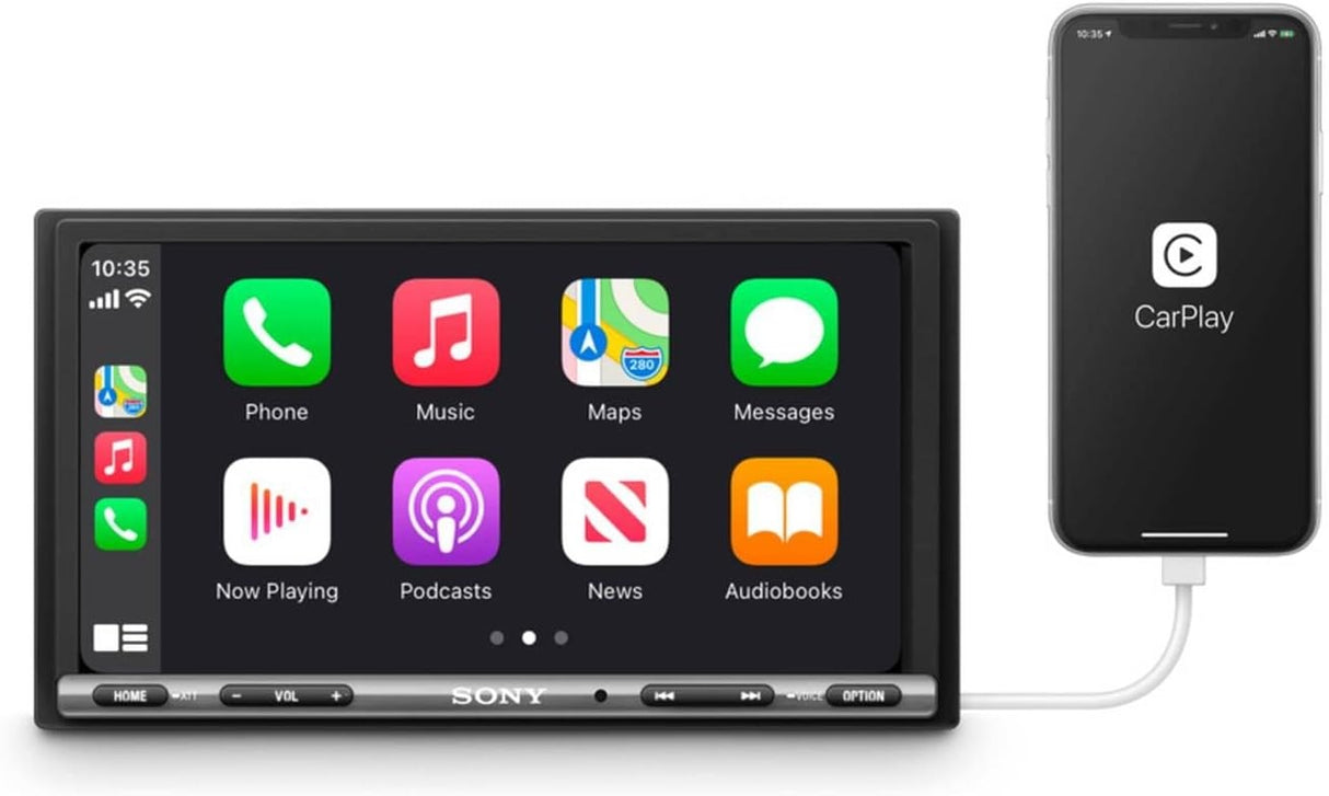 Sony XAV-AX3250 7'' Car Media Receiver with CarPlay & Android Auto - Black