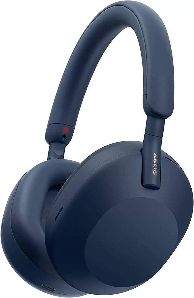 Sony WH-1000XM5 Wireless Bluetooth Noise-Cancelling Headphones Midnight Blue - Kazoop 