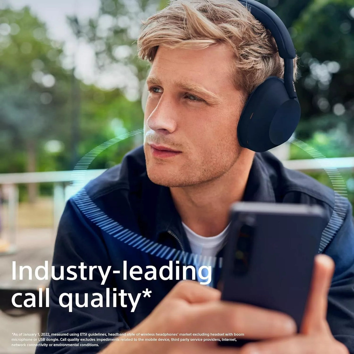 Sony WH-1000XM5 Wireless Bluetooth Noise-Cancelling Headphones Midnight Blue - Kazoop 