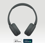 Sony WH-CH520 On-Ear Wireless Bluetooth Headphones - Black - Kazoop 