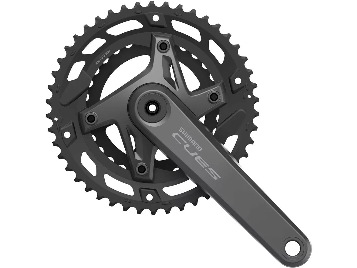 Shimano Bike Parts Cues FC-U6000-2 Chainset 46/30T 9/10-Speed 170mm - Black
