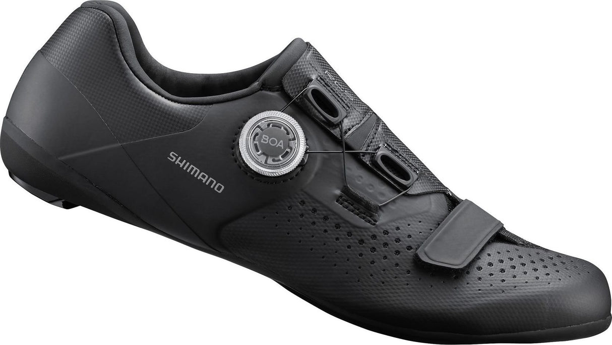 Shimano RC5 SPD-SL Synthetic Leather Mens Road Cycling Shoes Black  Size 50