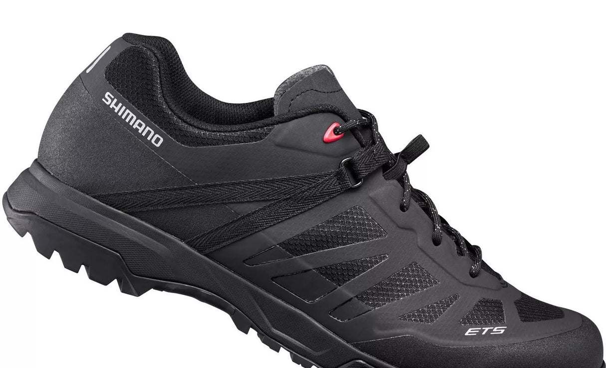 Shimano Men's ET500 Touring Trainers Lace-Up Cycling Shoes - Black - EU 43
