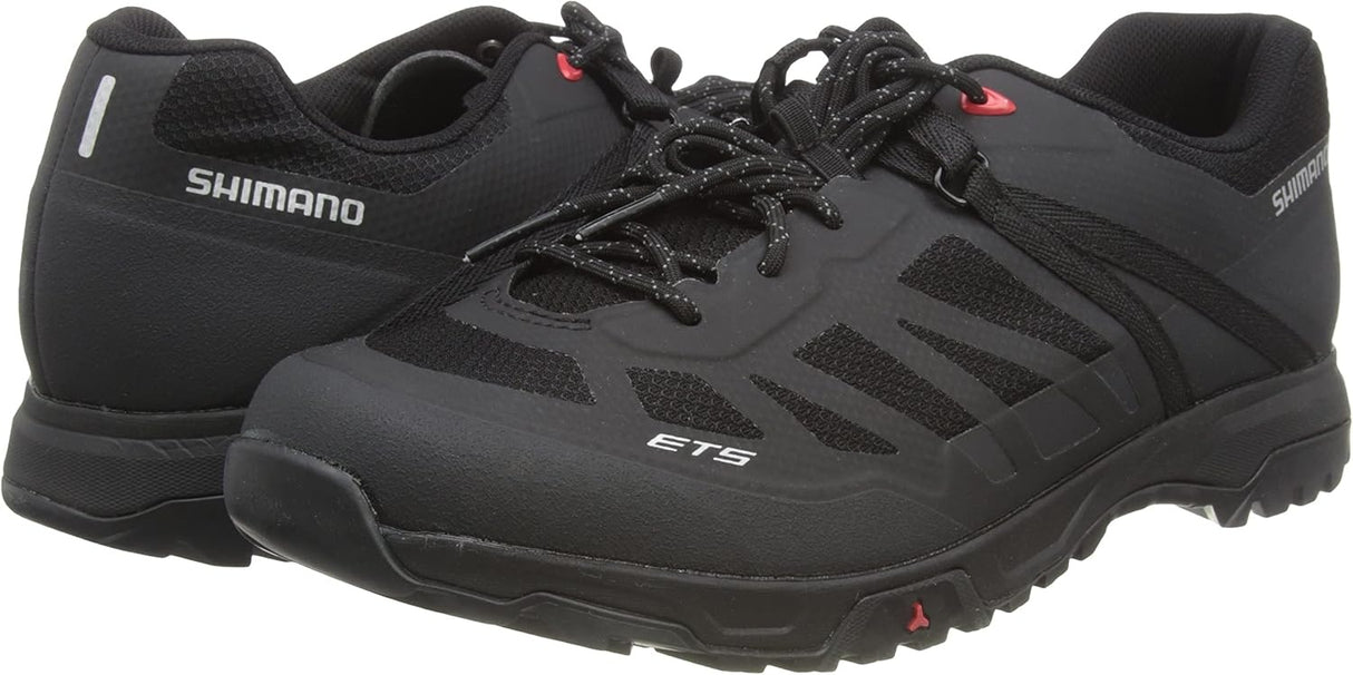 Shimano Men's ET500 Touring Trainers Lace-Up Cycling Shoes - Black - EU 43