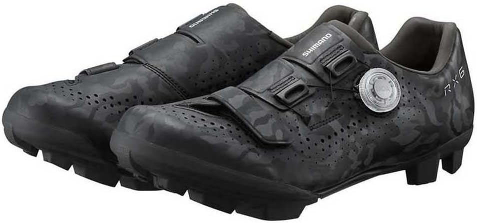 Shimano RX6 Men's BOA Closure SPD Gravel Cycling Shoes - Black - 43 EU