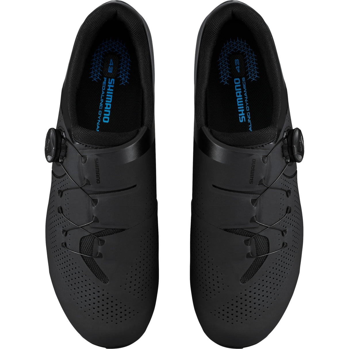 Shimano SH-RC302 Men Synthetic BOA Closure Road Cycling Shoes Wide 45 Black