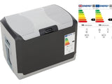 Halfords 40 Litre Mains and 12V & 24V Electric Coolbox - Black