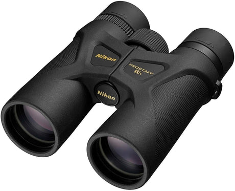 Nikon PROSTAFF 3S Waterproof Shock-Resistant Binoculars 8 x 42mm - Black - Kazoop 