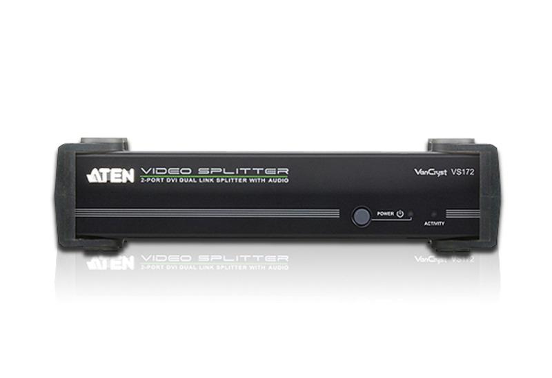 Aten DVI Dual Link Video Splitter 2K-resolution with Audio support 2 port - Kazoop 