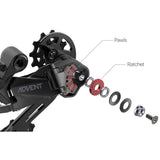 Microshift Advent RD-M6195 Rear Derailleur 9-Speed Medium Cage MTB - Black