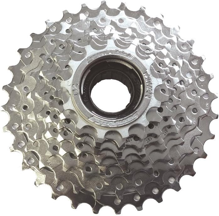 SunRace MFE60 8 Speed Chrome Plated Bicycle E-Bike Freewheel 13-32T - Silver