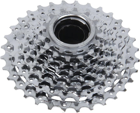 SunRace MFE60 8 Speed Chrome Plated Bicycle E-Bike Freewheel 13-32T - Silver