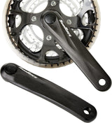 SunRace FCM300 7/8 Speed Triple Bicycle Chainset 48/38/28T 170mm - Black